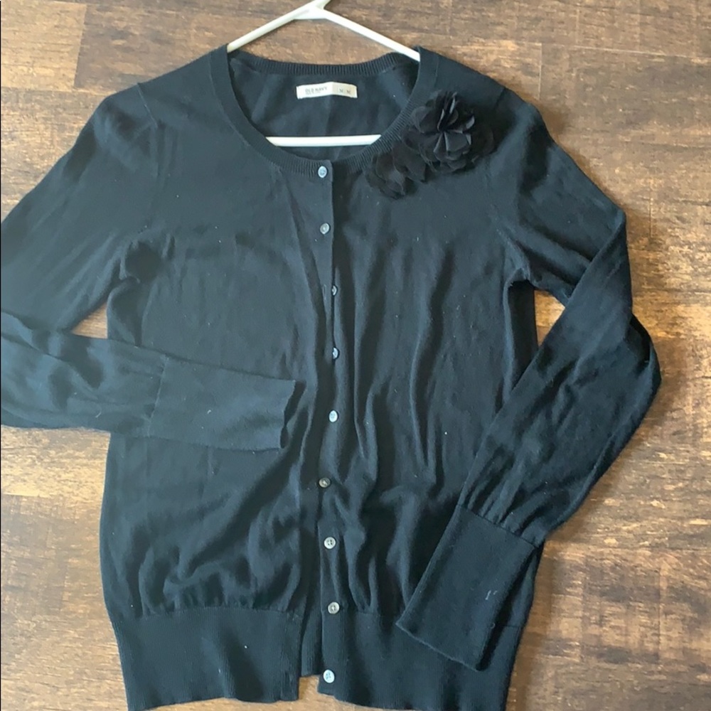 Black button up cardigan